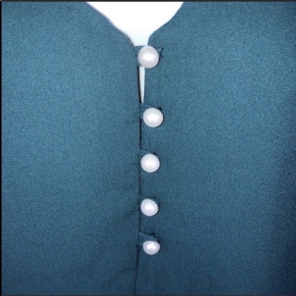 WAYF Top Blouse Ruffle Sleeves bell Work Career Casual Size Small - Picture 5 of 9